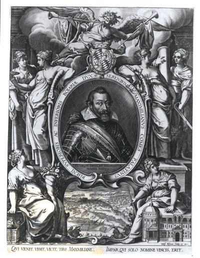 Portrait of Maximilian I of Bavaria, engraved by Wolfgang Kilian by Johann Matthias Kager